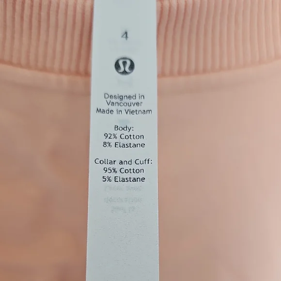 Lululemon Athletica Coral Cropped Sweatshirt - Picture 4 of 6